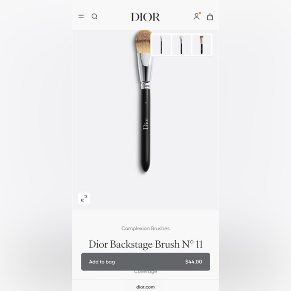 Dior Other - DIOR BACKSTAGE LIGHY COVERAGE FLUID FOUNDATION BRUSH #11 (NEW IN SEALED POUCH)